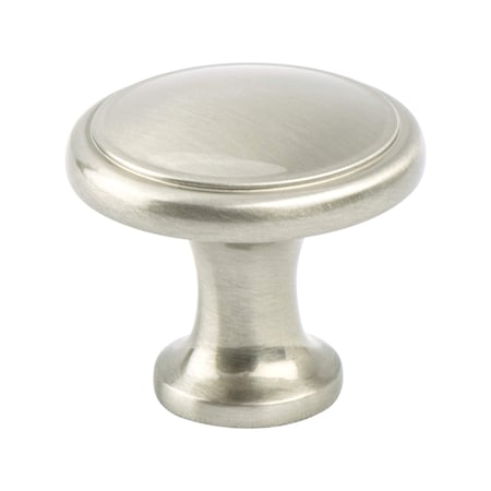 Berenson American Classics Brushed Nickel Ringed Knob 9924-1BPN-P